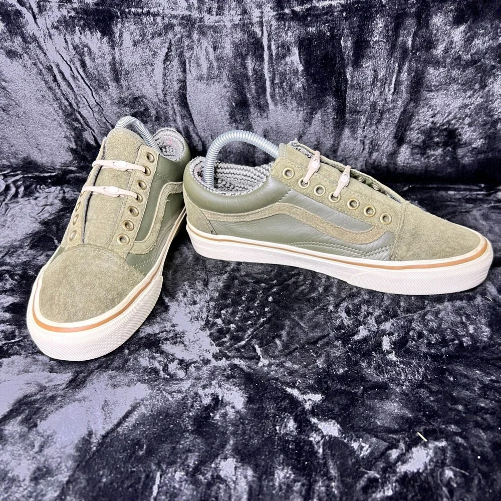 Vans Old Skool MTE 721454‎ Unisex M7/W8.5 Shoes Grape Leaf Marshmallow Sneakers